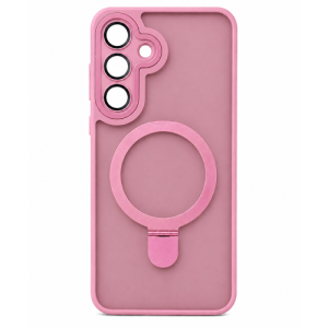 Smoke Magnetic with Kickstand Case for Samsung Galaxy S24 / S25 - Pink